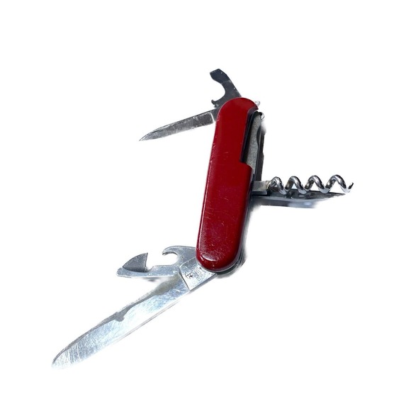 Victorinox Switzerland Stainless Rostfrei Crossbow Officier Suisse Red 6 Tool - Picture 1 of 11